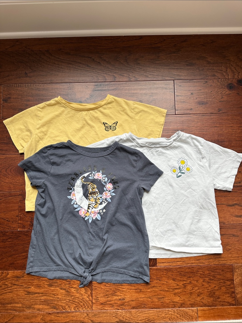 Bixby Nomad Kids Short Sleeve Tee Trio - Yellow, Charcoal, Off-White